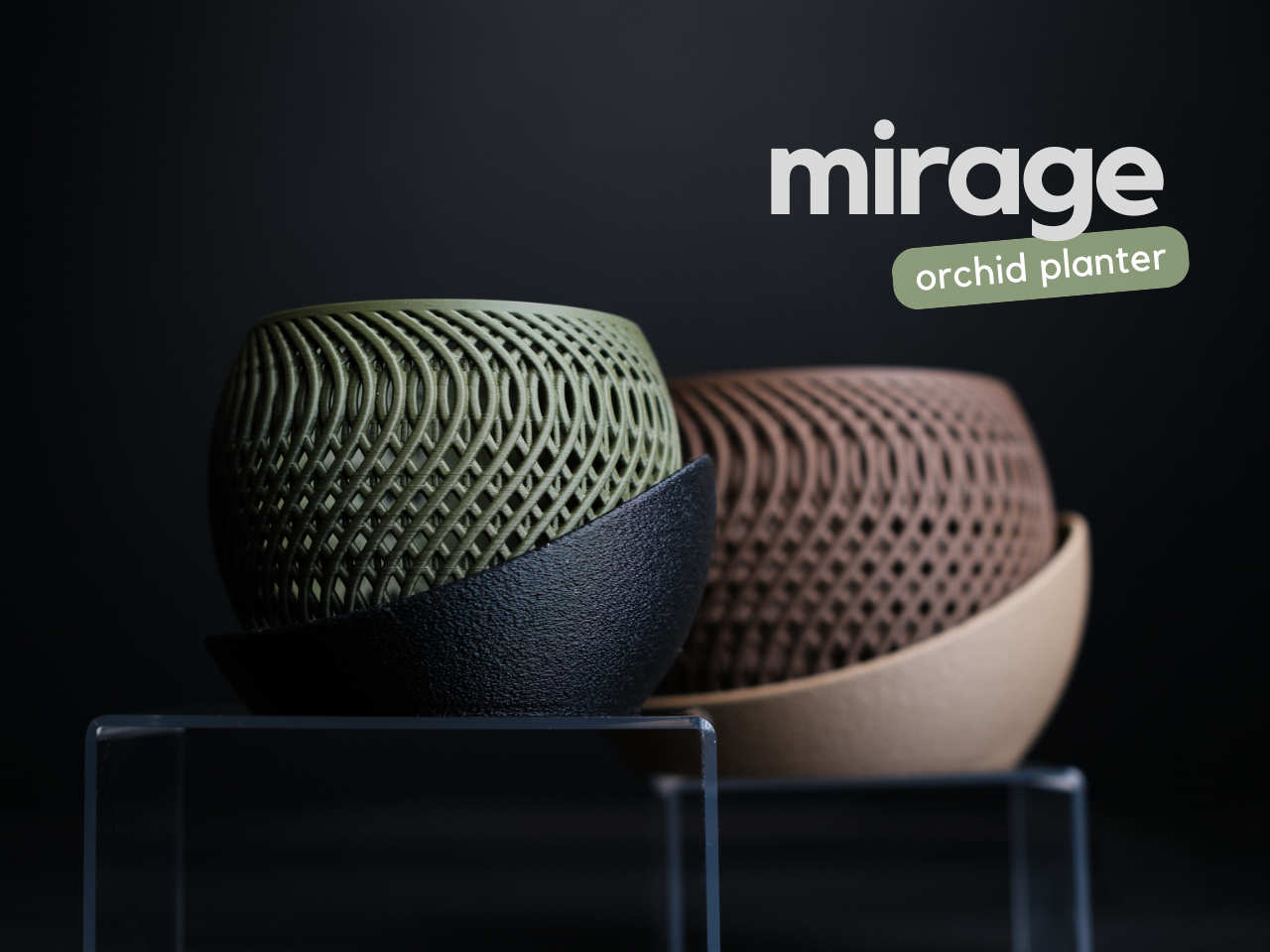Mirage Orchid Planter